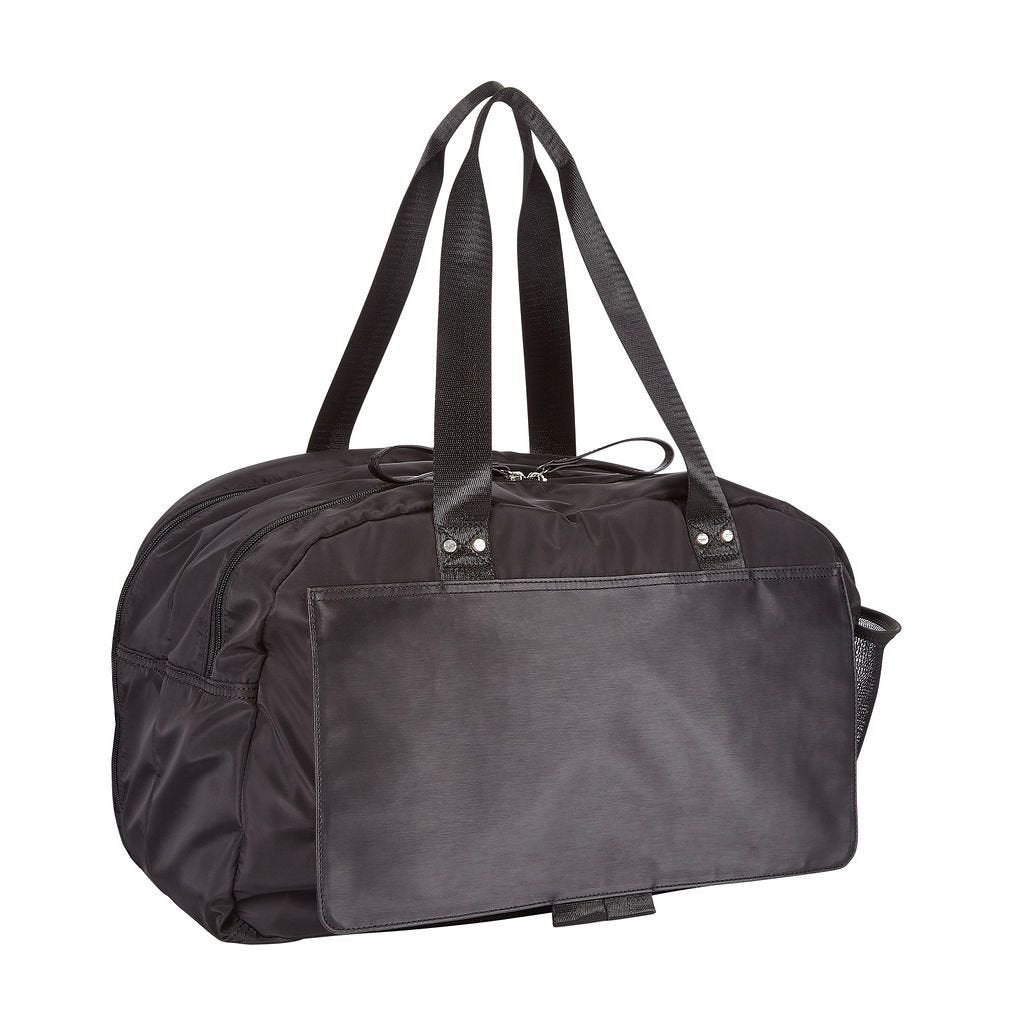 Luxury Nylon Gym Bag Black Overnight Bag Preta LoBue